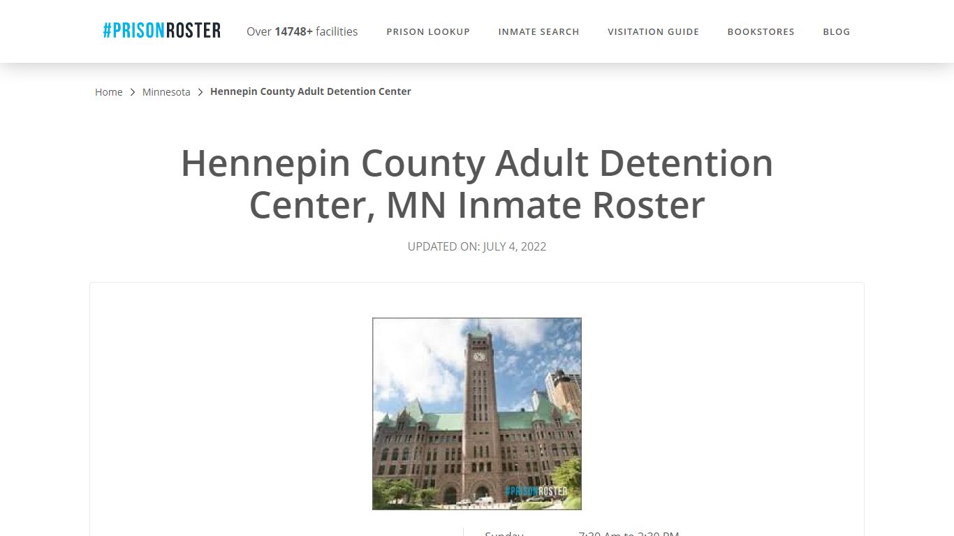 Hennepin County Adult Detention Center, MN Inmate Roster